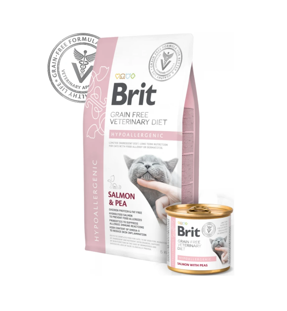 Brit Grain Free Veterinary Diet Hypoallergenic Blik - 6 X 200 Gram 4 Brit Grain Free Veterinary Diet Hypoallergenic Blik - 6 X 200 Gram - Afbeelding 2