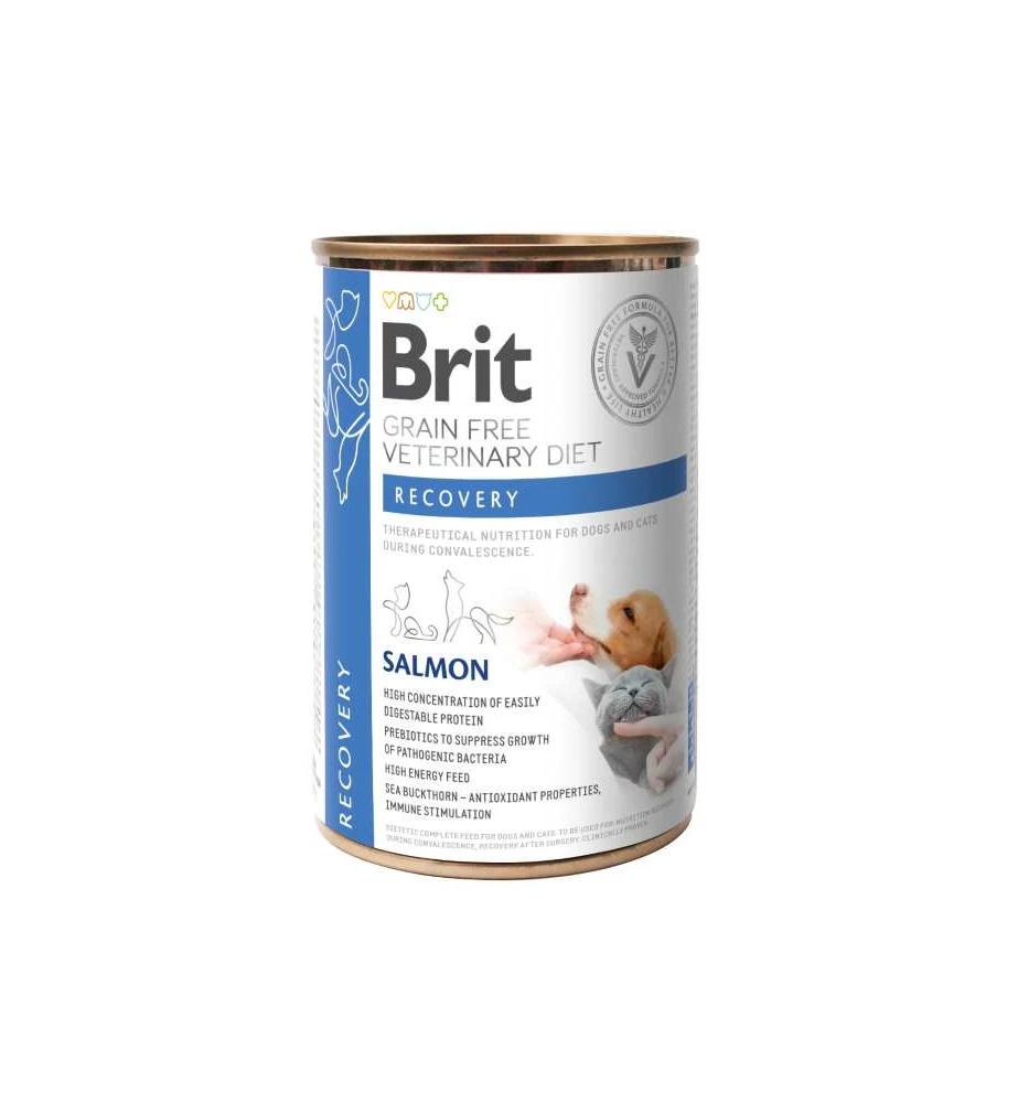 Brit Grain Free Veterinary Diet Recovery Blik - 6 X 400 Gram 3 Brit Grain Free Veterinary Diet Recovery Blik - 6 X 400 Gram