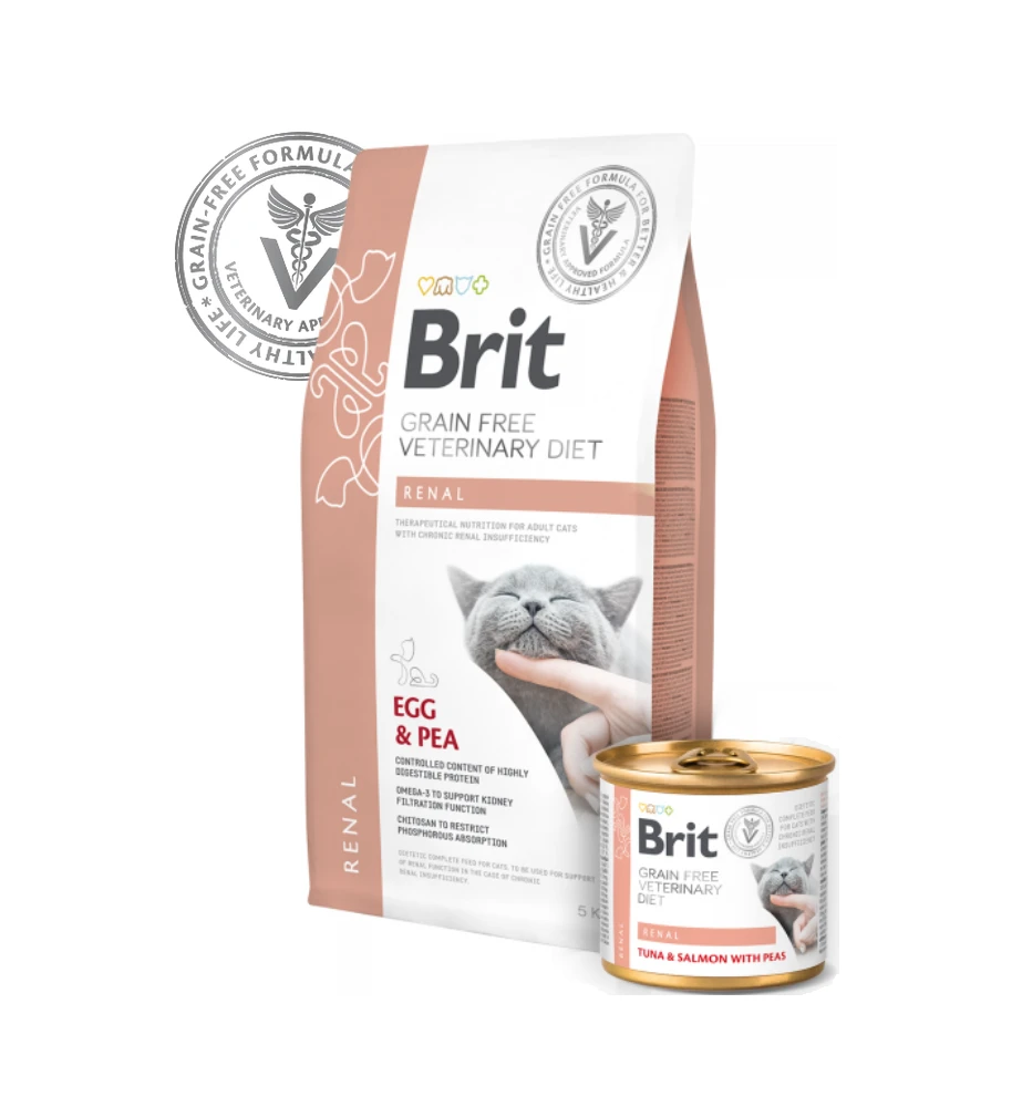 Brit Grain Free Veterinary Diet Renal Blik - 6 X 200 Gram 4 Brit Grain Free Veterinary Diet Renal Blik - 6 X 200 Gram - Afbeelding 2
