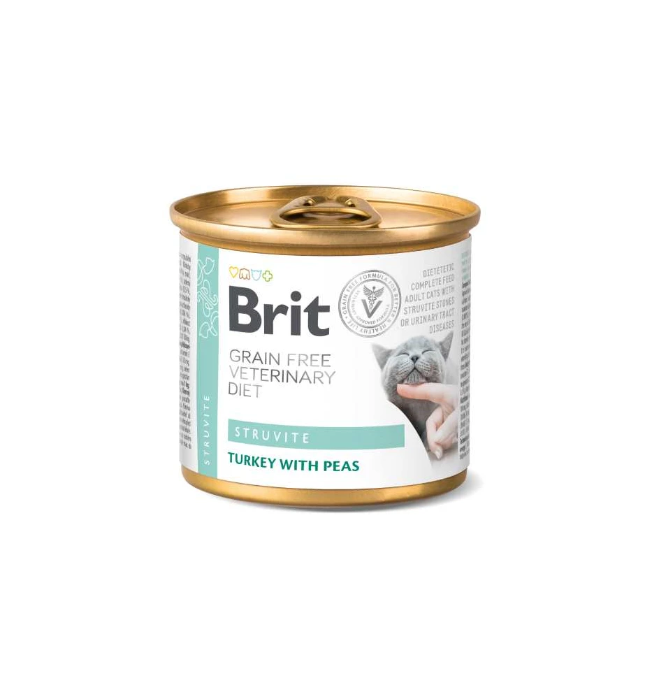 Brit Grain Free Veterinary Diet Struvite Blik - 6 X 200 Gram 3 Brit Grain Free Veterinary Diet Struvite Blik - 6 X 200 Gram