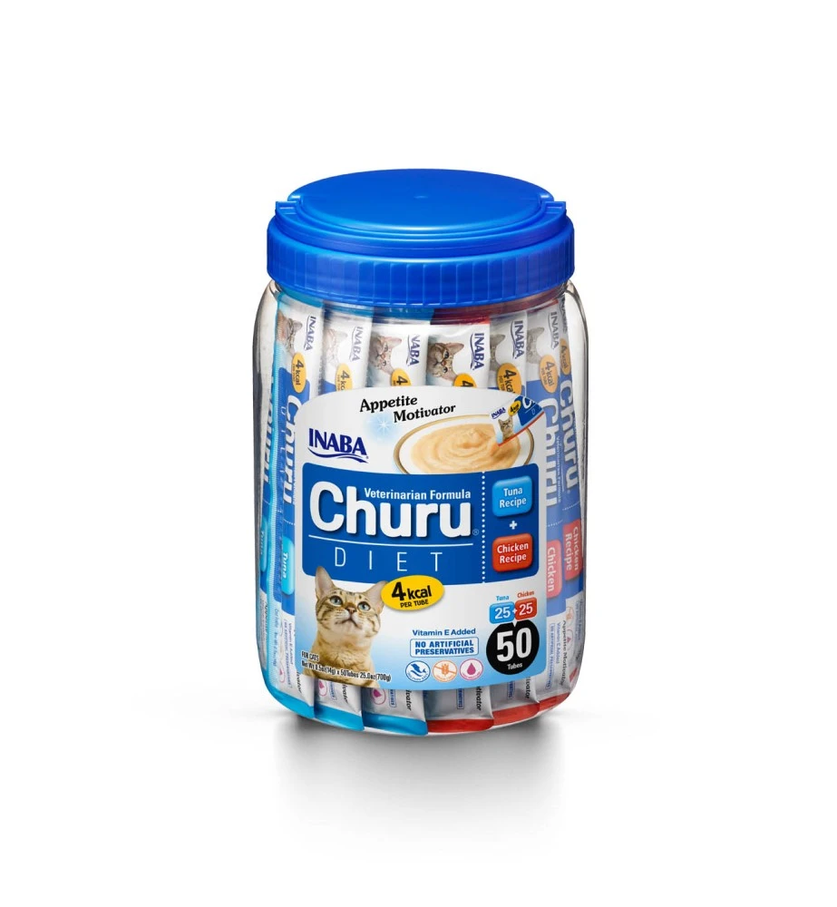 Churu Diet Appetite Motivator Kip & Tonijn - 50 Sticks 3 Churu Diet Appetite Motivator Kip & Tonijn - 50 Sticks
