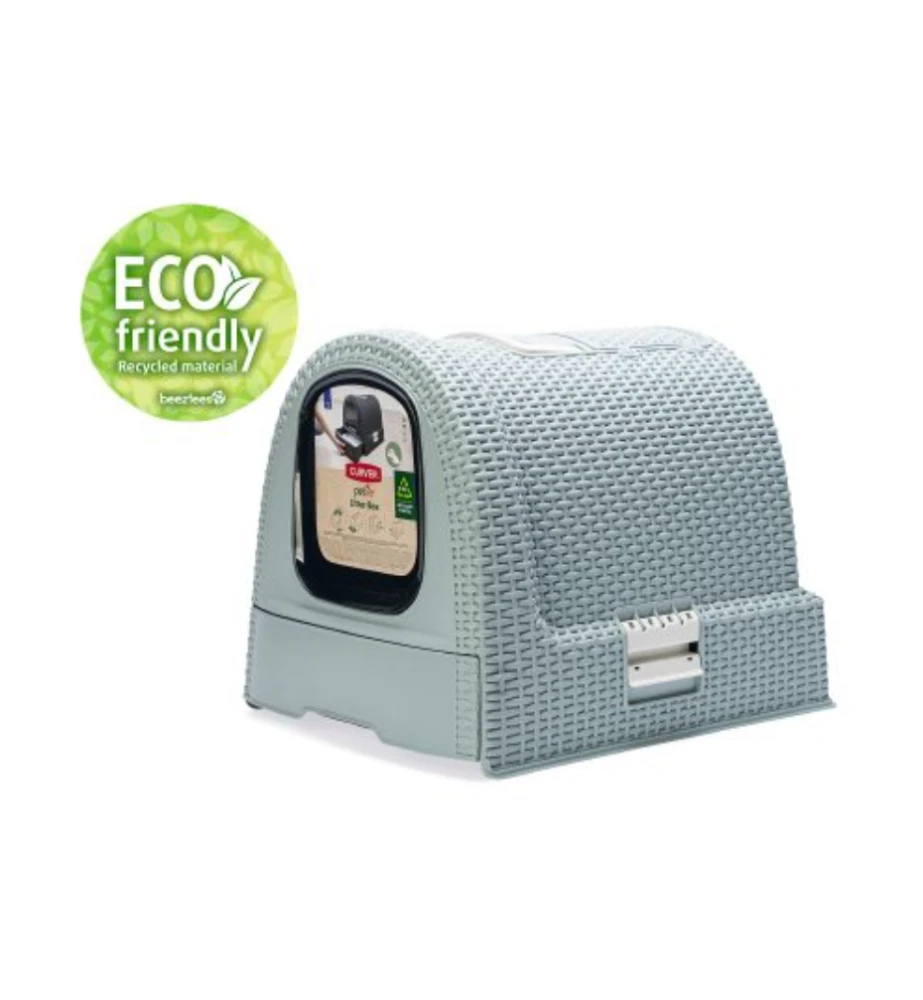 Beeztees Curver Kattenbak Lichtblauw 3 Beeztees Curver Kattenbak Lichtblauw