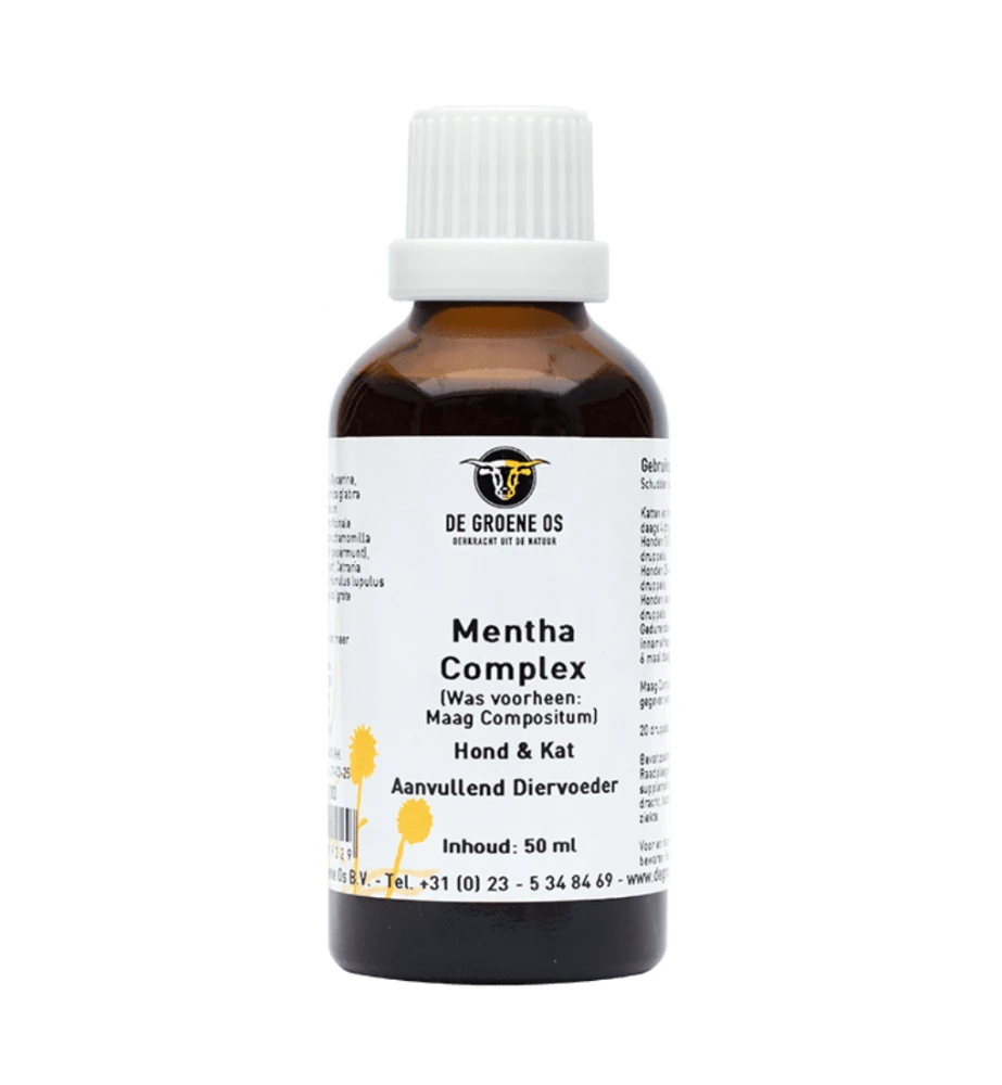 De Groene Os Mentha Complex Hond & Kat - 50 Ml 3 De Groene Os Mentha Complex Hond & Kat - 50 Ml
