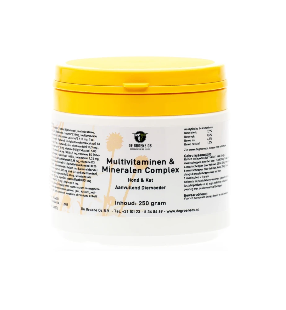 De Groene Os Multivitamine & Mineralen Complex - 250 Gram 3 De Groene Os Multivitamine & Mineralen Complex - 250 Gram