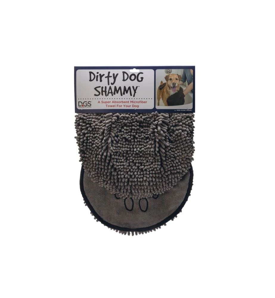 Beeztees Dirty Dog Handdoek Shammy Grijs 4 Beeztees Dirty Dog Handdoek Shammy Grijs - Afbeelding 3