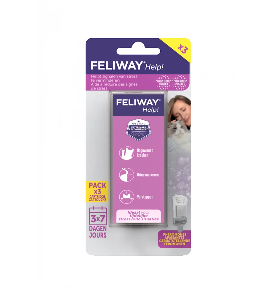 Feliway Help! Navulling Cartridge 3-Pack 3 Feliway Help! Navulling Cartridge 3-Pack