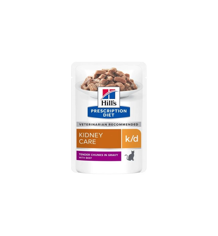 Hill's PD K/D Kidney Care Maaltijdzakjes Beef - 12 X 85 Gram 3 Hill's PD K/D Kidney Care Maaltijdzakjes Beef - 12 X 85 Gram