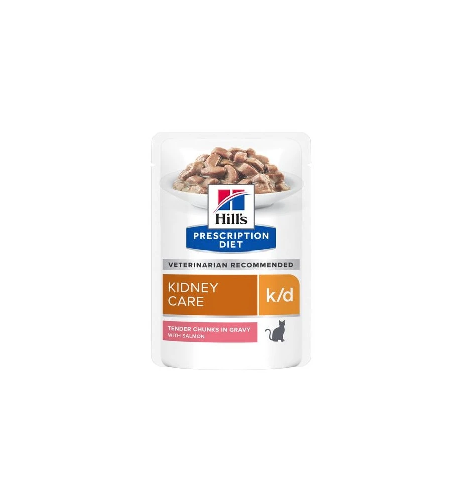 Hill's PD K/D Kidney Care Maaltijdzakjes Zalm - 12 X 85 Gram 3 Hill's PD K/D Kidney Care Maaltijdzakjes Zalm - 12 X 85 Gram