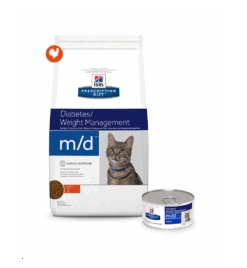 Hill's Prescription Diet M/D Diabetes & Weight Management -Kattenbenodigdheden Winkel hill s prescription diet md diabetes weight management 2