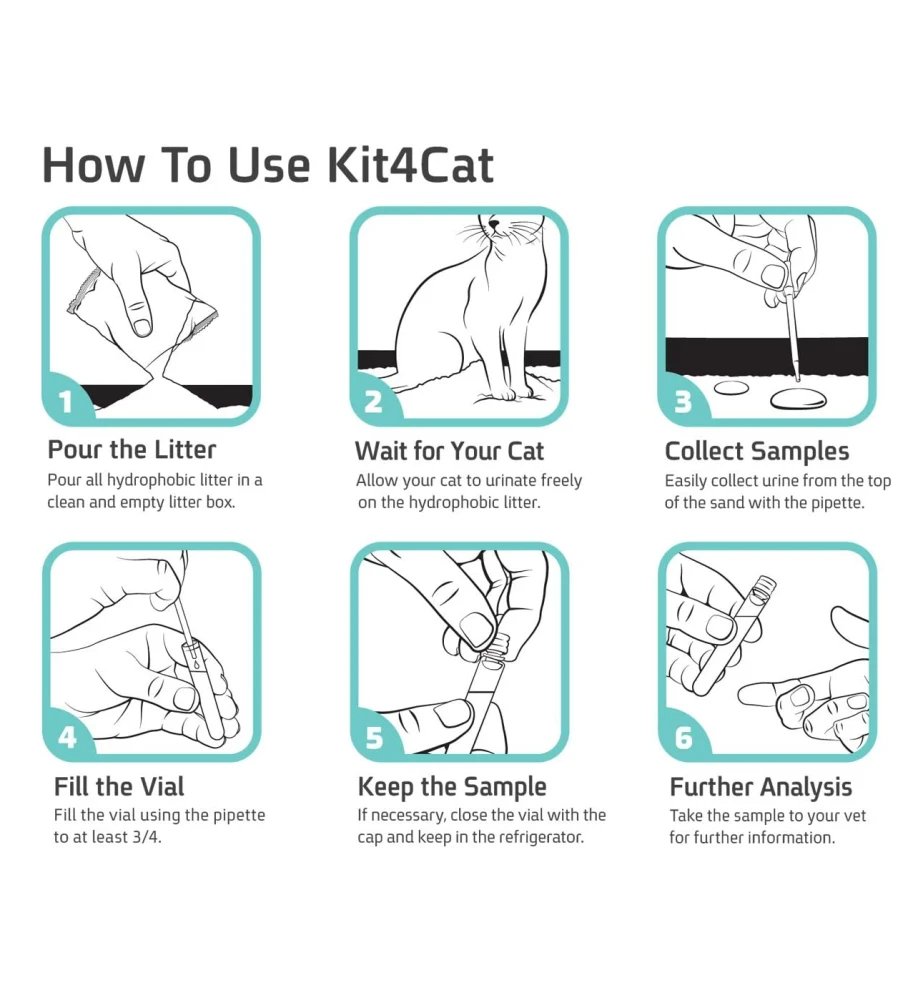 Kit 4 Cat Urineopvangset - 3 X 300 Gram 6 Kit 4 Cat Urineopvangset - 3 X 300 Gram - Afbeelding 4