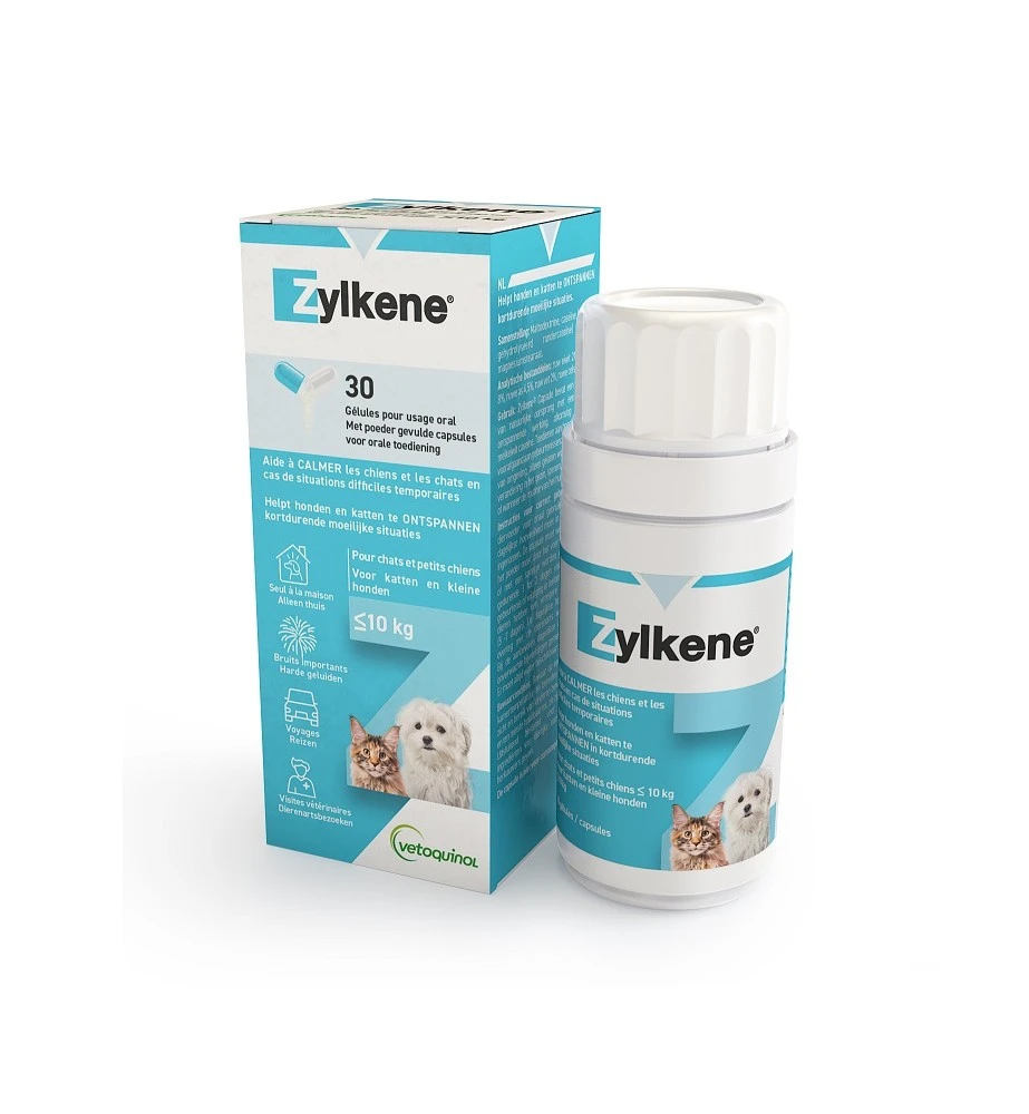 Vetoquinol Zylkène 75 Mg Capsules (- 10 Kg) 3 Vetoquinol Zylkène 75 Mg Capsules (- 10 Kg)